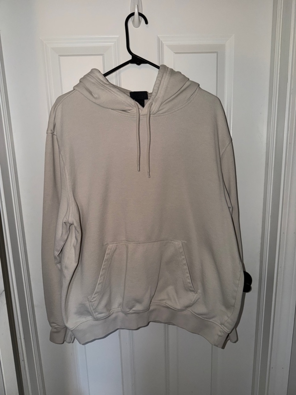 H&M Relaxed Fit Light Beige Hoodie